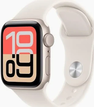 Apple Watch SE 3 GPS, Caixa em alumínio luz das estrelas de 40 mm com Bracelete desportiva luz das estrelas