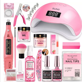 Kit Unha Gel Alongamento De Unha Acrigel