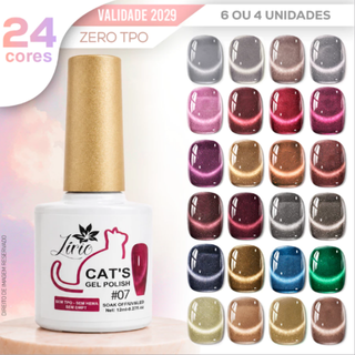 Kit Esmalte Olho de Gato em Gel Magnético 12ml LIRIO Reflexivo