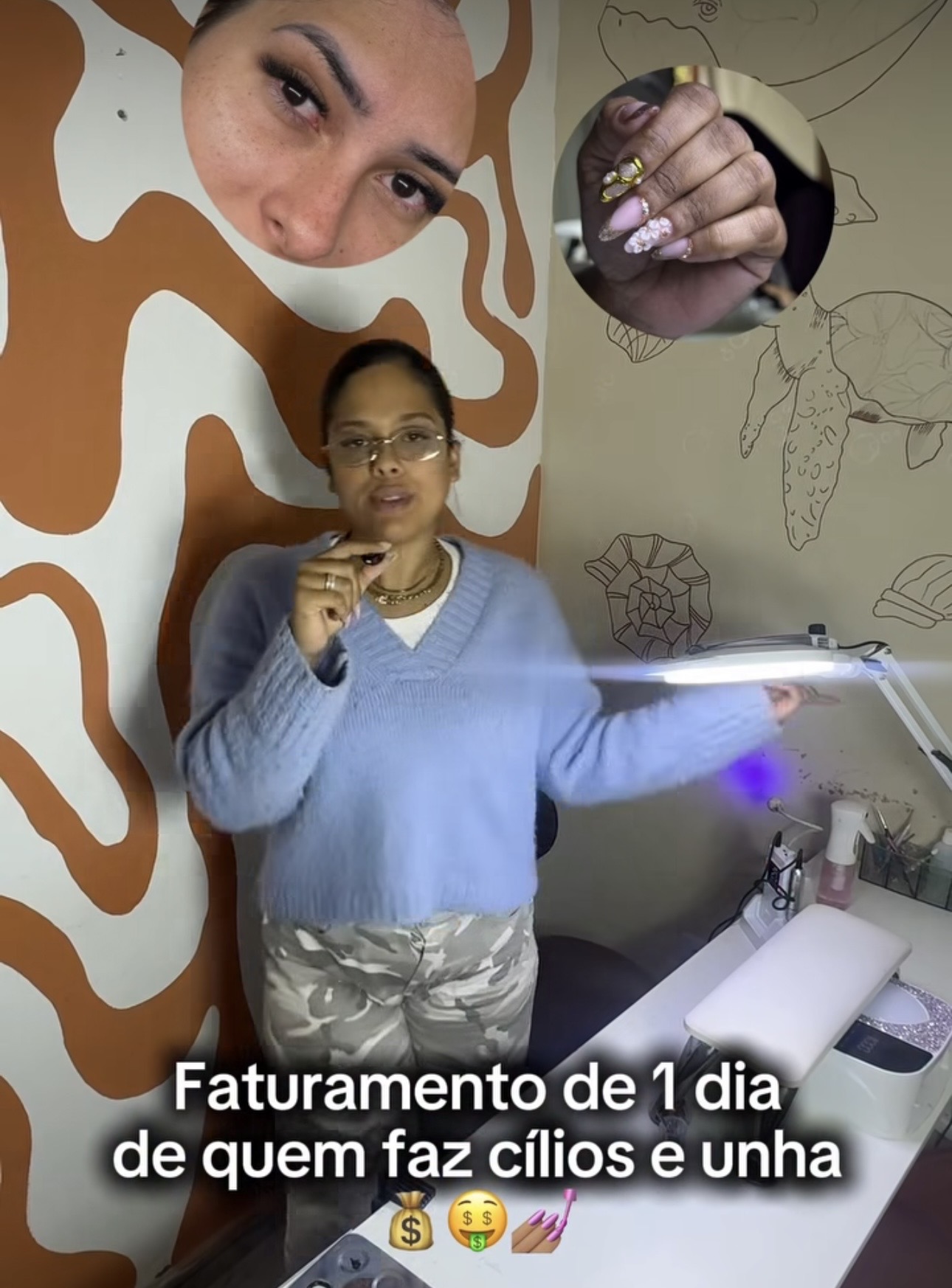 Faturamento de uma nail/lash designer